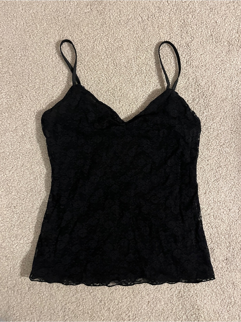 Brandy Melville Black Lace Camisole Tank